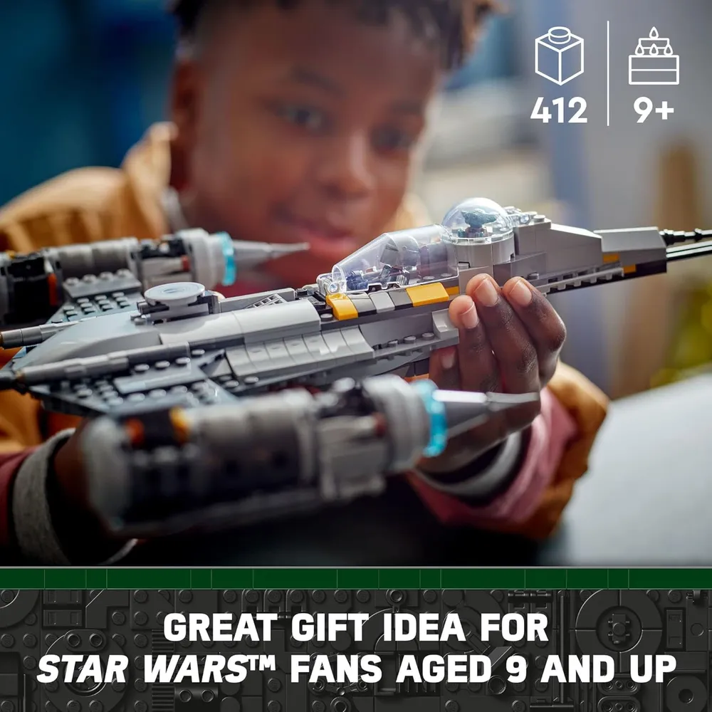 LEGO STAR WARS N-1 STARFIGHTER MANDALORIANO CON BABY YODA Y DROIDES