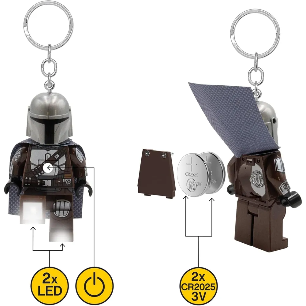 Lego Star Wars figura grande The Mandalorian 7,6 cm con luz integrada