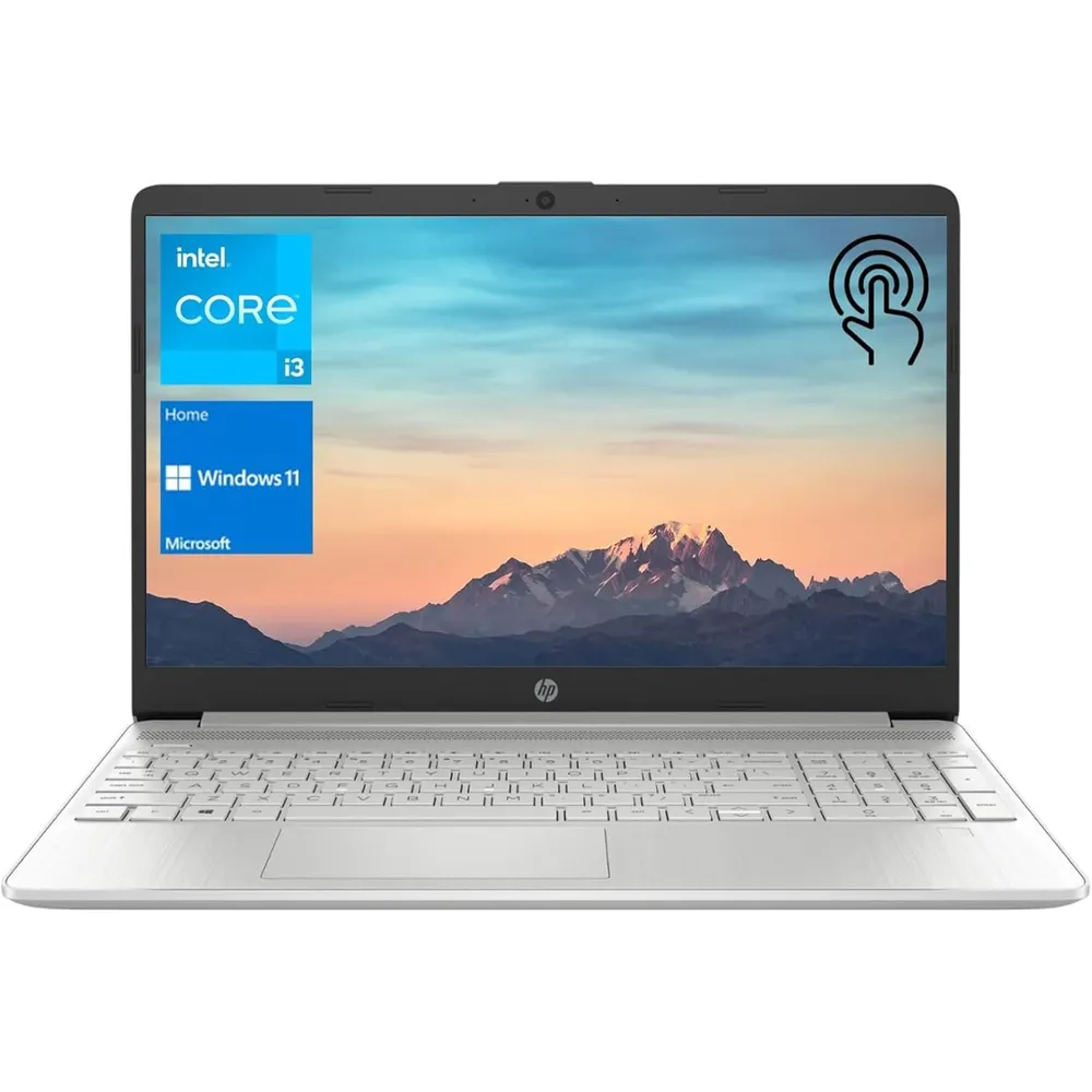 Laptop HP pantalla táctil 15.6" HD i3-1215U 16GB RAM 512GB SSD | Plateado - Teclado Inglés