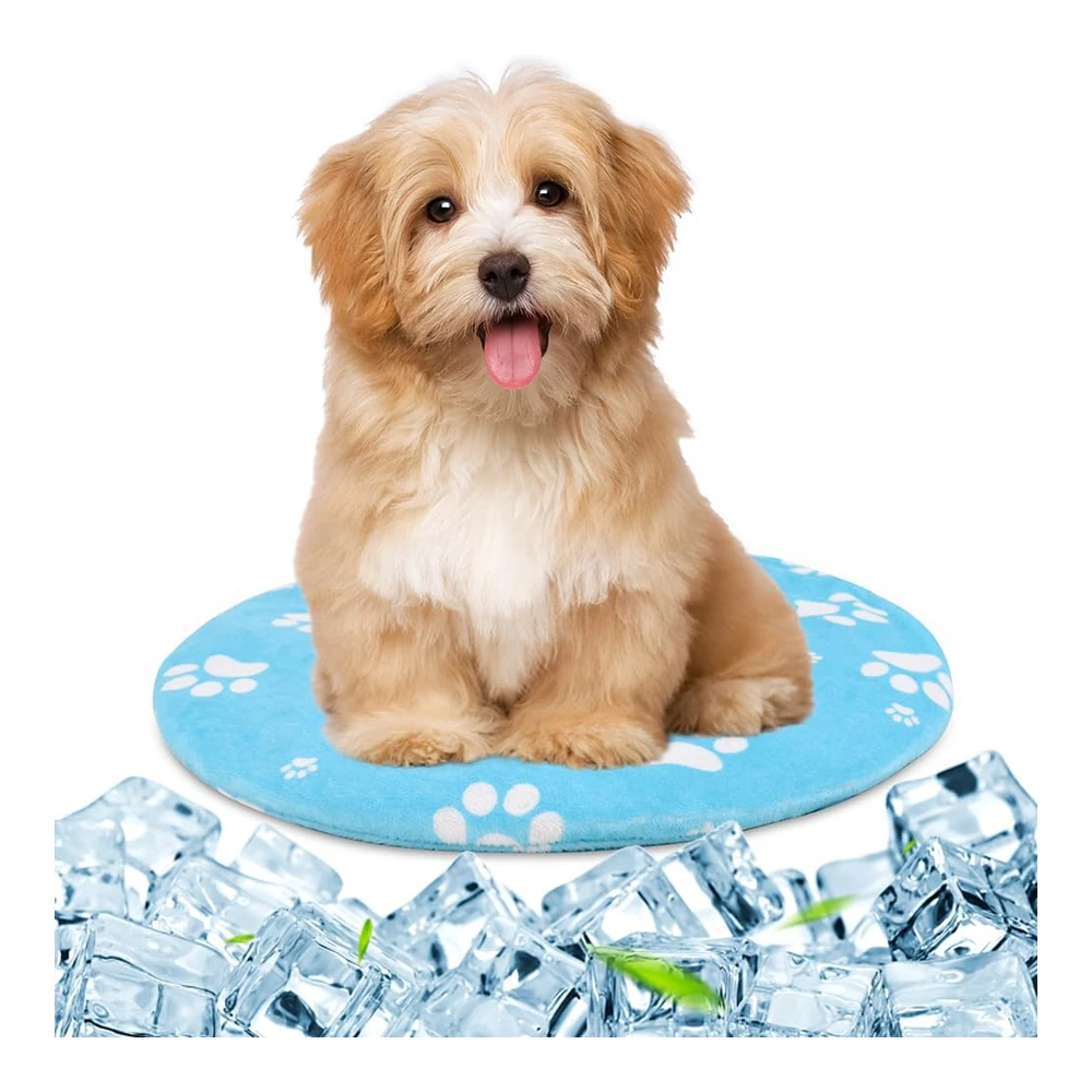 Hilph Paquete Reutilizable de Gel Frío y Caliente - Seguro para Gatos - Perros - Almohadilla de Gel Refrescante con Paquete de Nailon Extraíble - Enfriamiento Suave y Bolsa de Hielo para Microondas para Todas Las Mascotas - Refrescante - Relajante