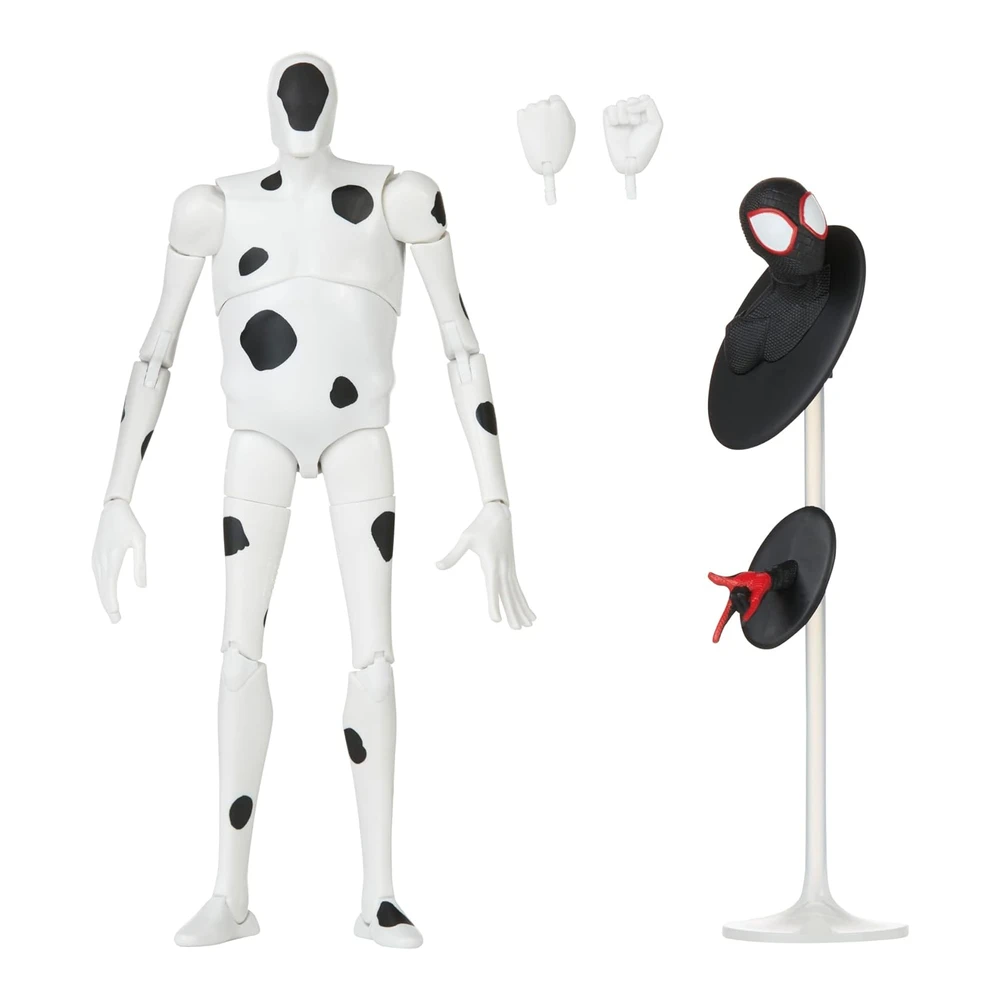 Marvel Spiderman Legends Series Across The Spider-Verse The Spot - Figura de Acción de 6" - 5 Accesorios - Color Blanco