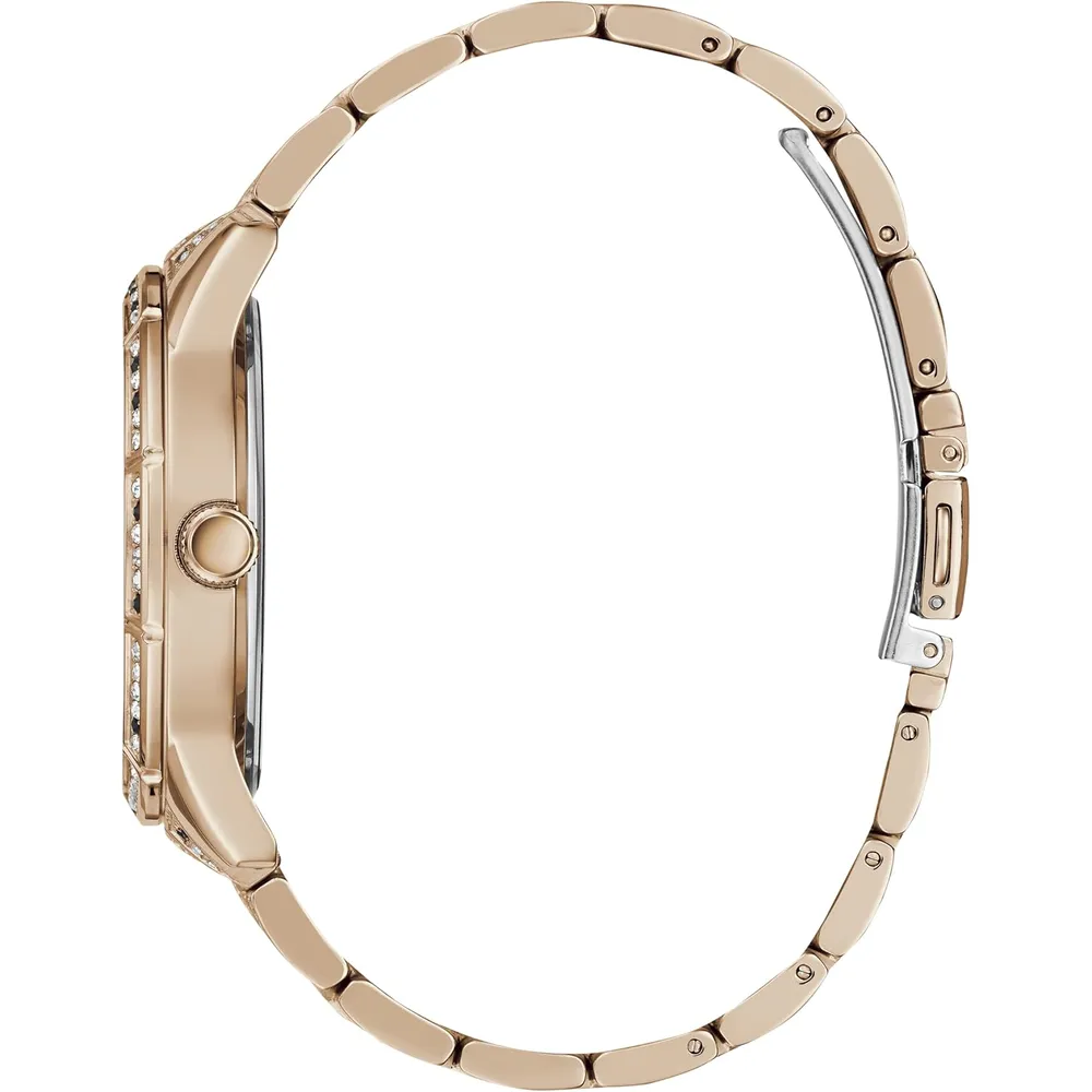 GUESS Reloj deportivo multifunción de cristal duotone | Oro Rosa