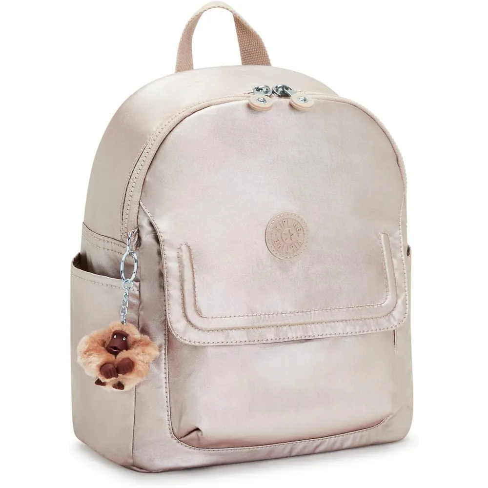 Kipling Matta Up Metallic Mochila | Cuarzo Metálico