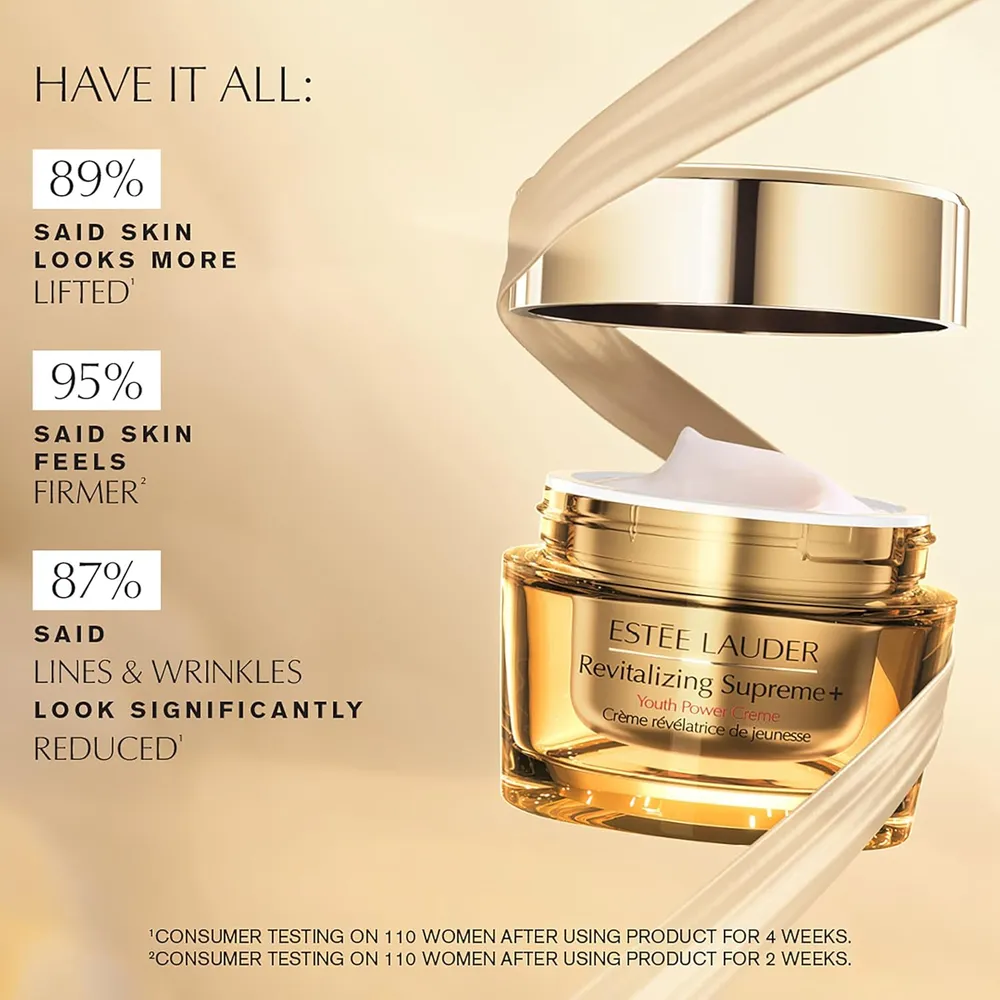 Estée Lauder Revitalizing Supreme+ – Crema Facial Anti-Edad con Péptidos | 1oz