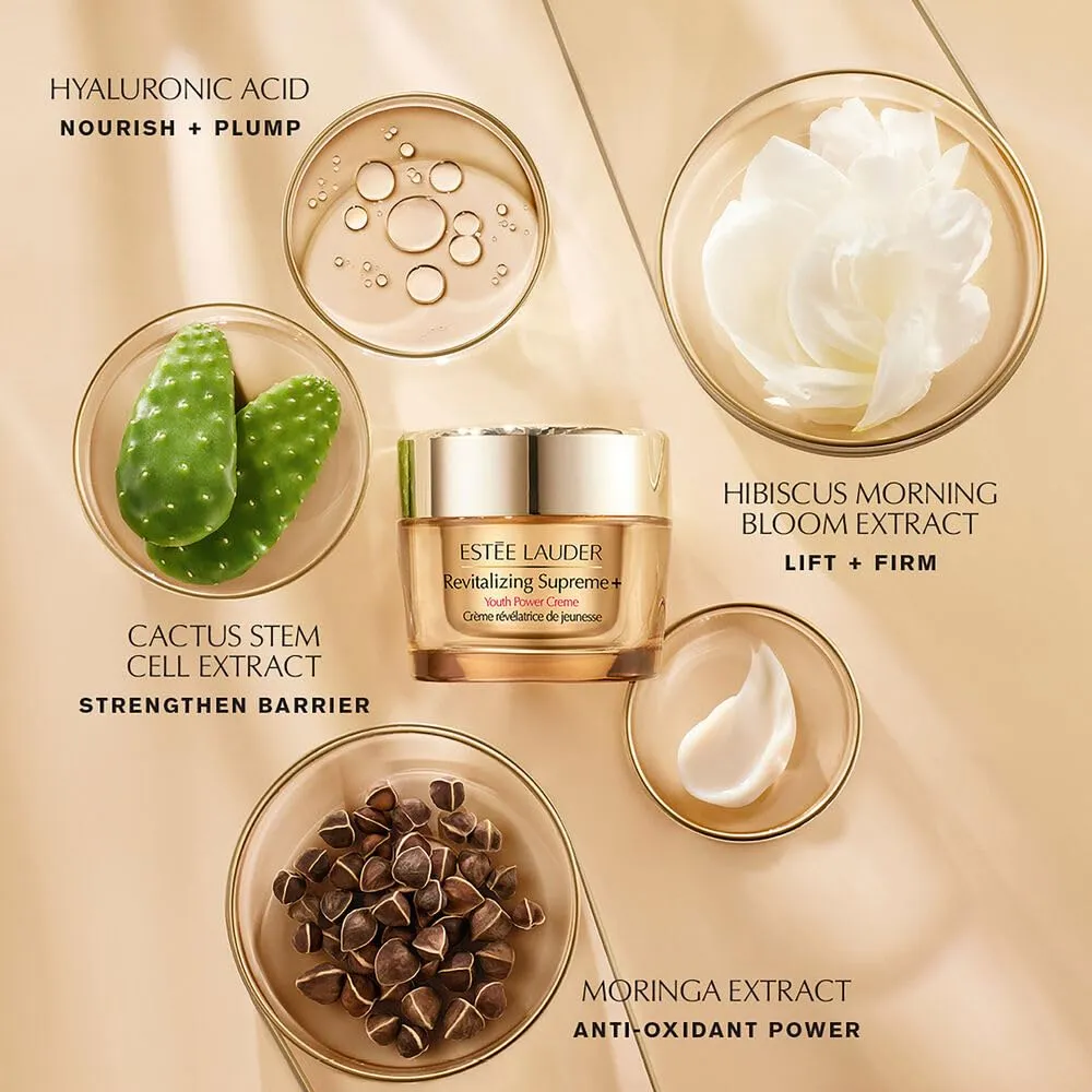 Estée Lauder Revitalizing Supreme+ –Crema Facial Anti-Edad con Péptidos | 1.7oz