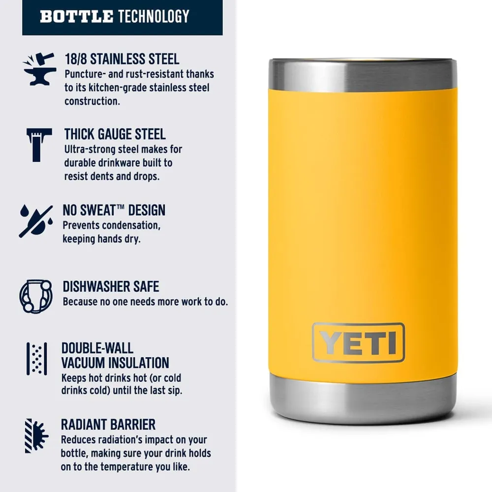 YETI Botella Rambler Jr. para Niños con Cañita de 12 oz | Amarillo