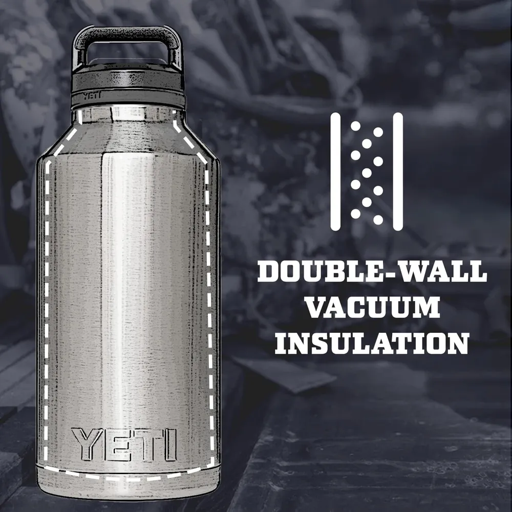 YETI Botella Rambler con Tapa de Chupón de 64 oz | Rosa Neón