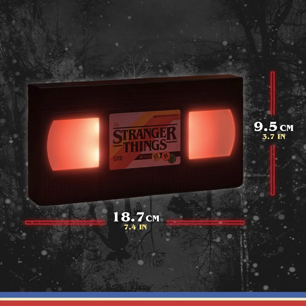 Paladone Stranger Things, luz logotipo VHS oficial