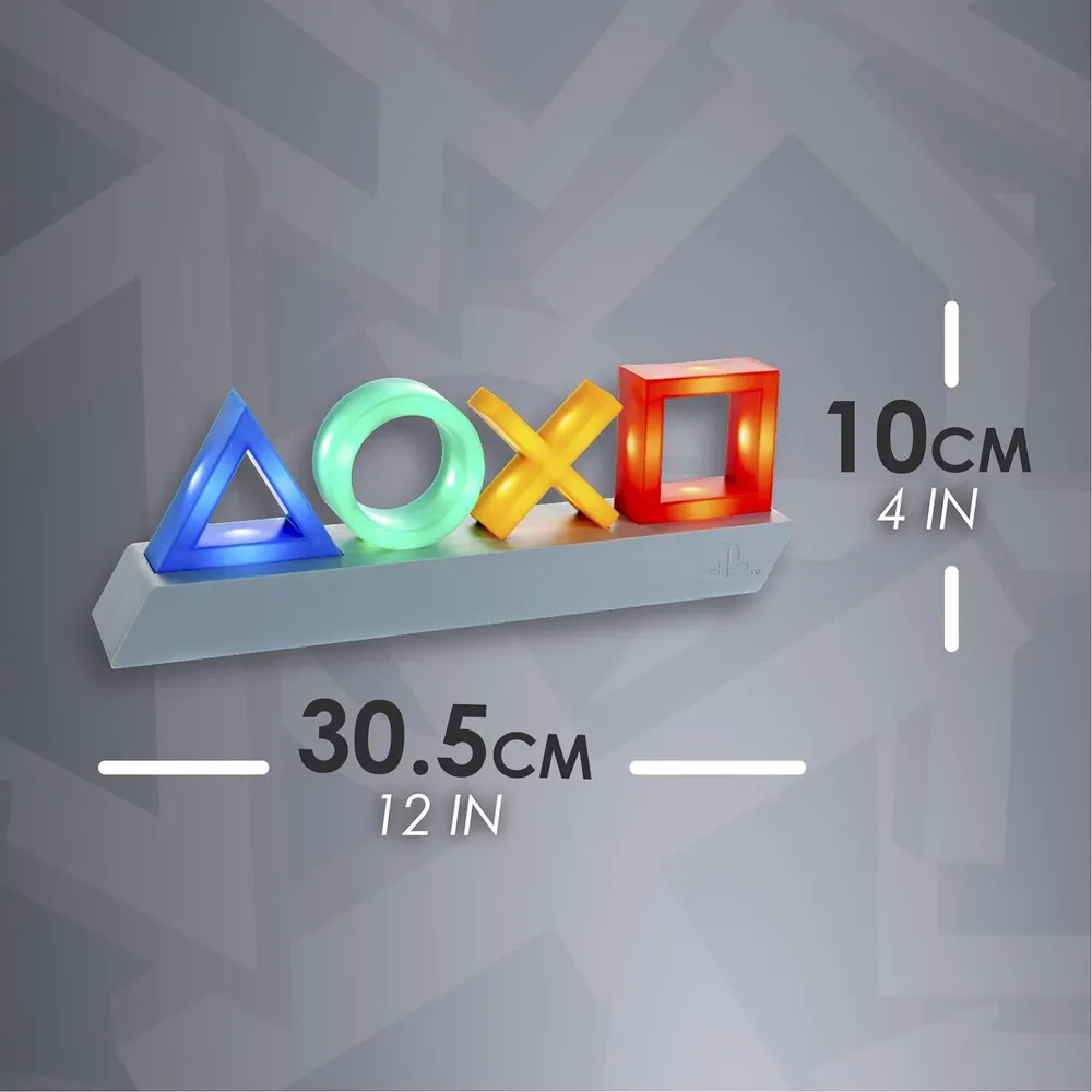 Paladone PlayStation Heritage Icons, lámpara con modos dinámicos
