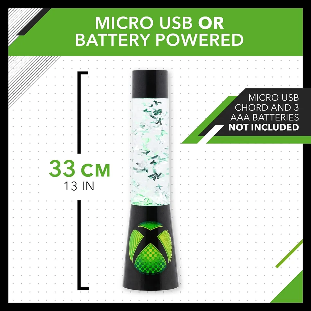 Paladone Xbox, lámpara flujo brillante 33 cm