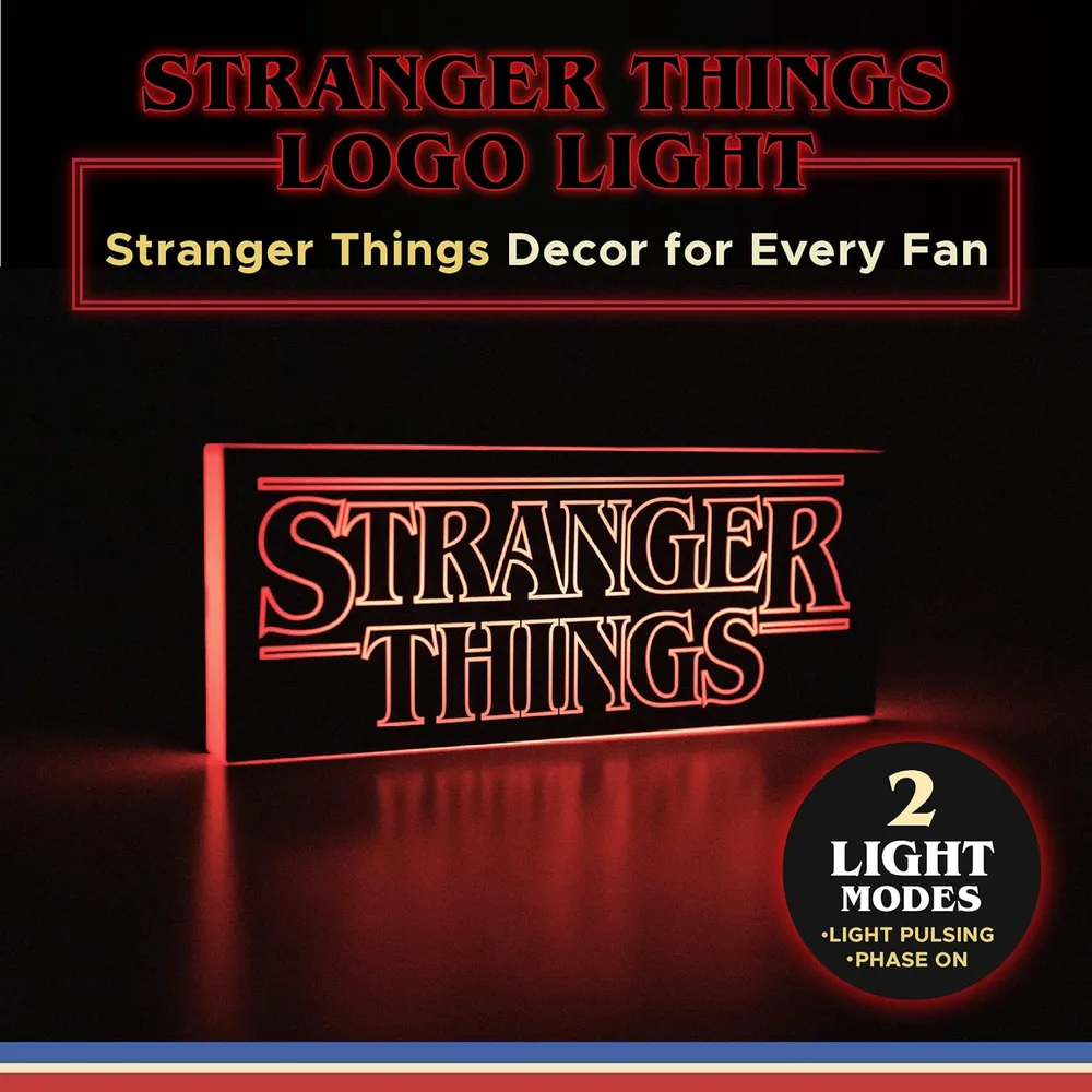 Paladone Stranger Things, luz logotipo con 2 modos oficial
