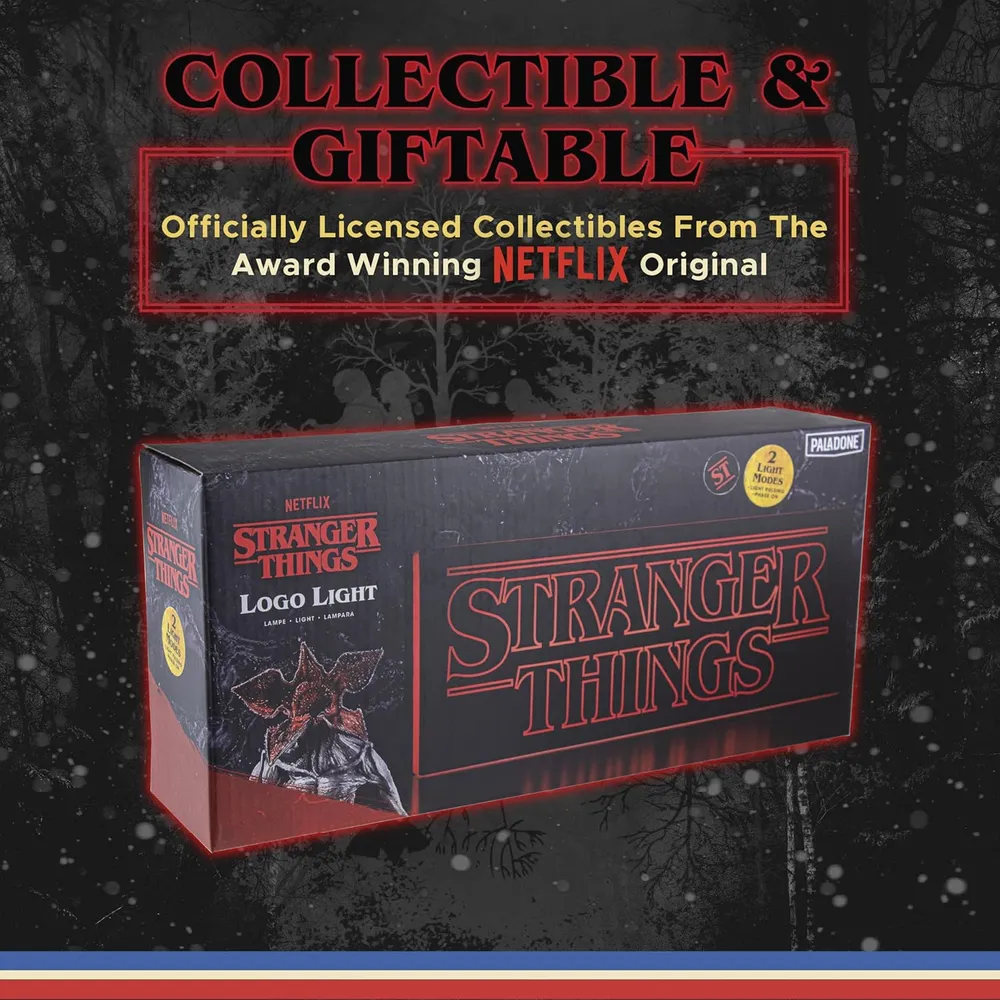 Paladone Stranger Things, luz logotipo con 2 modos oficial