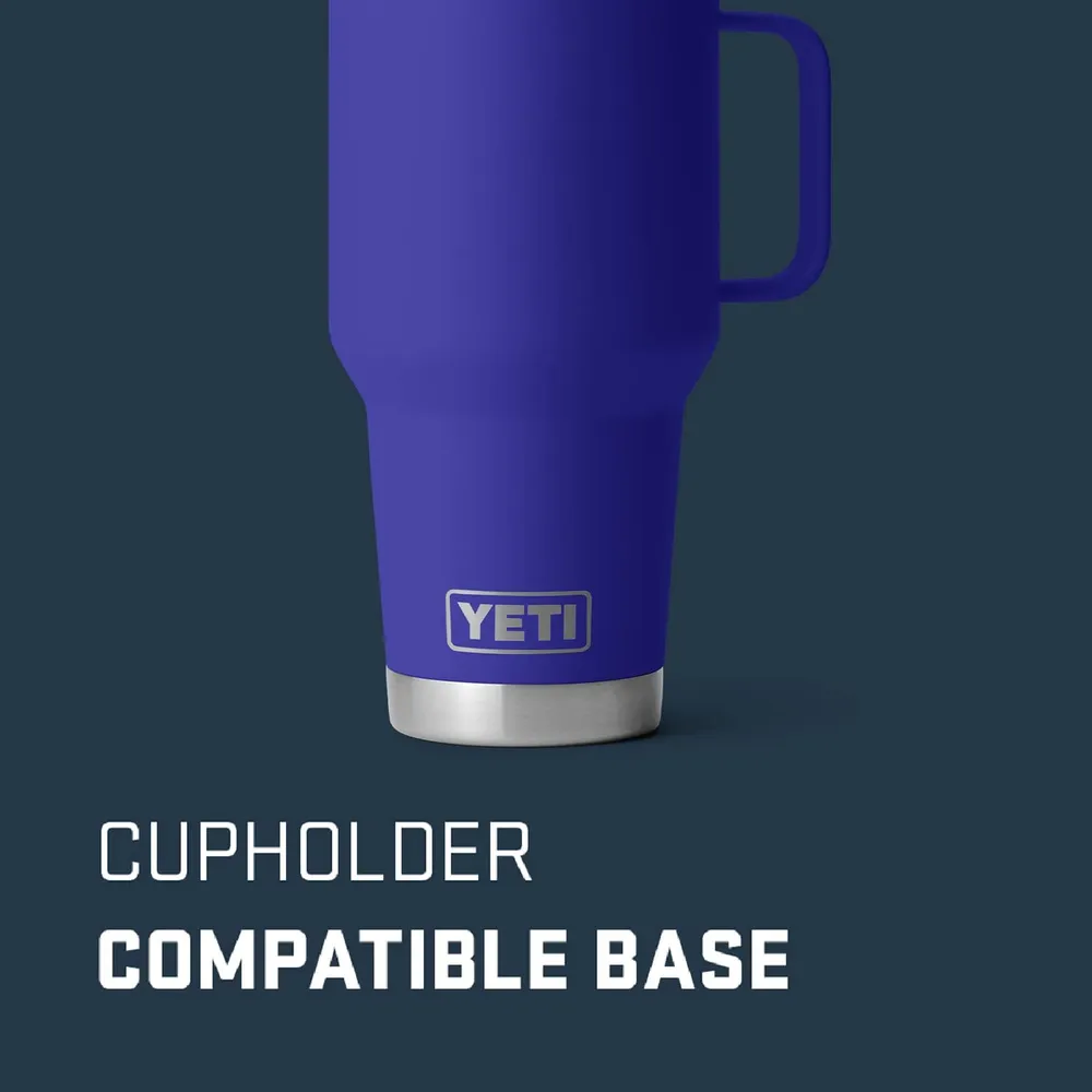 YETI Rambler Vaso de 30 oz de acero inoxidable y tapa Stronghold color morado