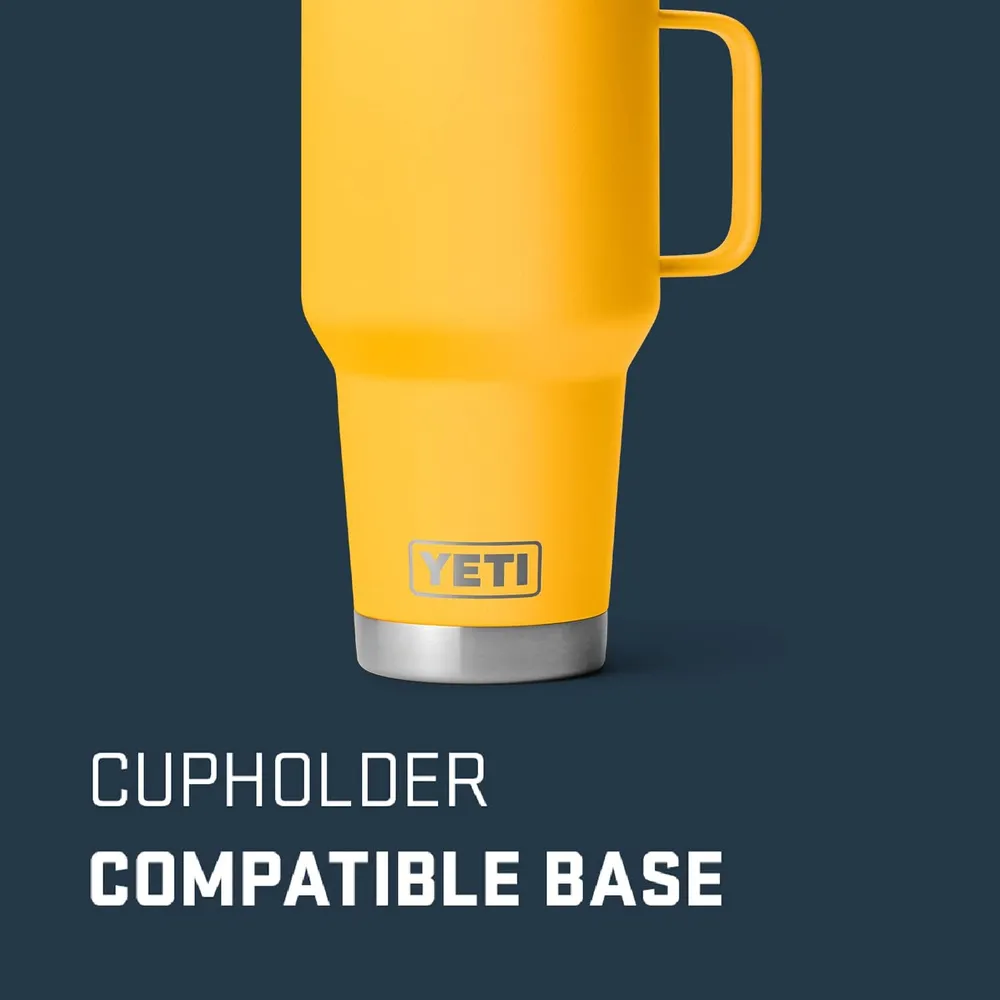 YETI Rambler Vaso de 30 oz de acero inoxidable y tapa Stronghold color amarillo