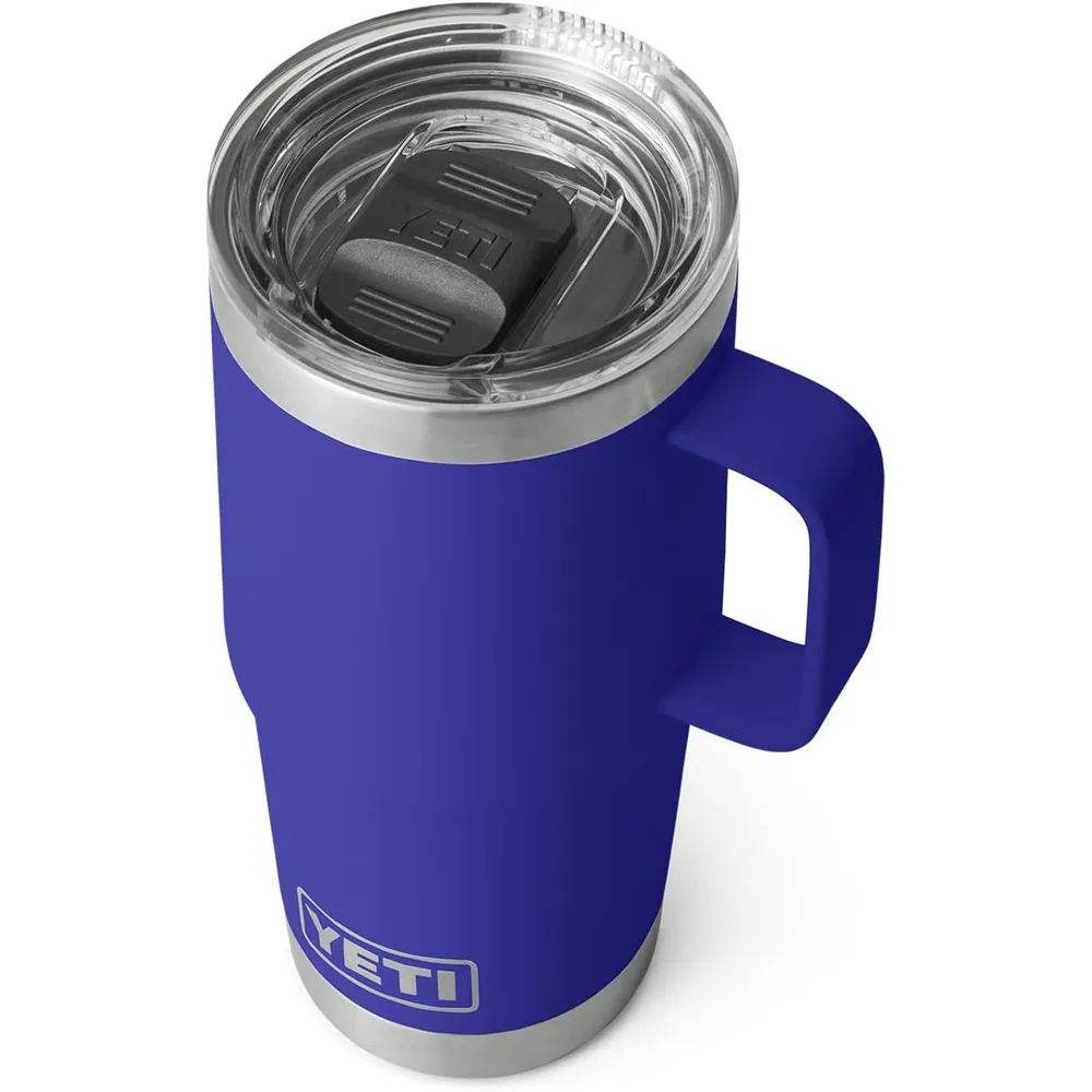 YETI Rambler Vaso de 20 oz de acero inoxidable y tapa Stronghold color morado oscuro