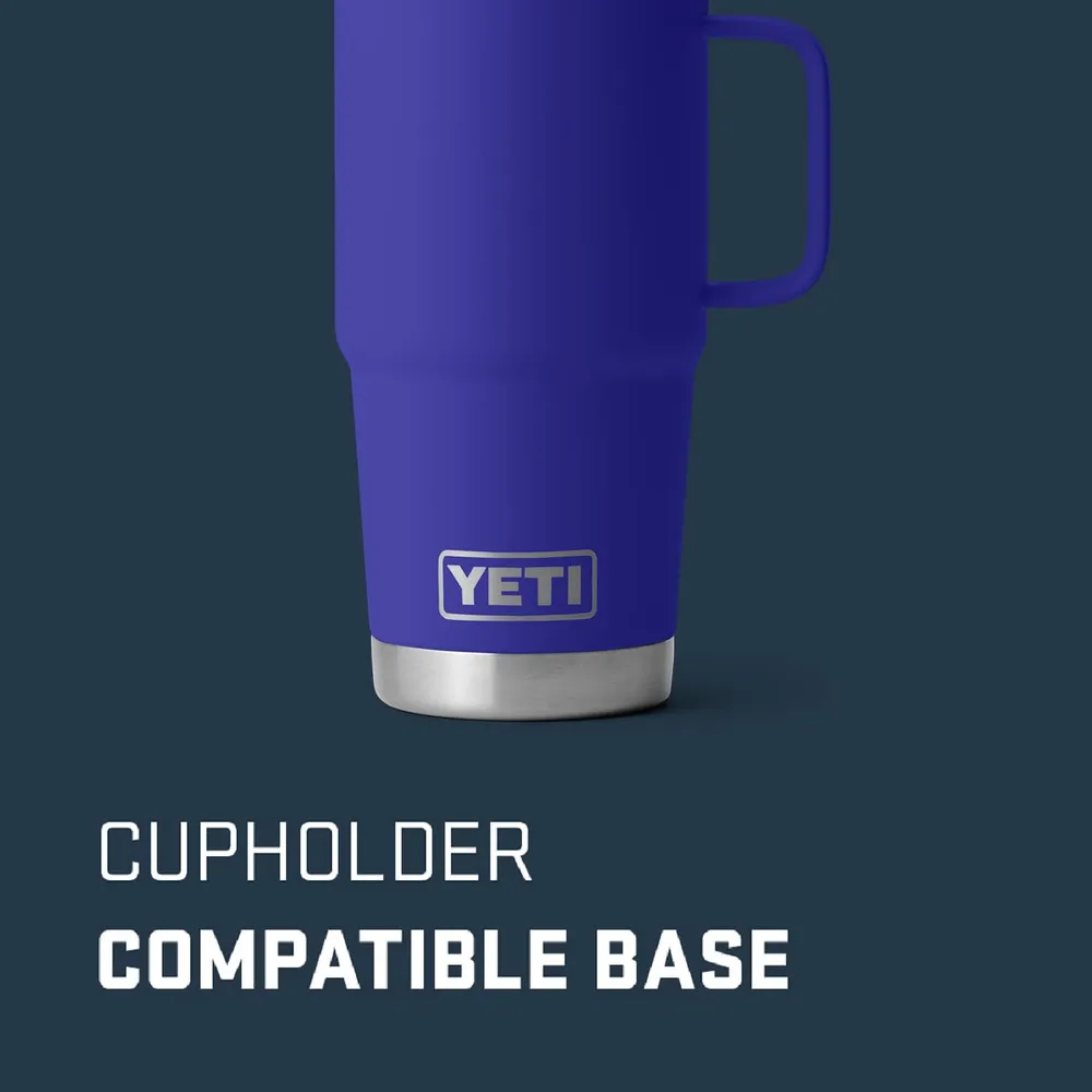 YETI Rambler Vaso de 20 oz de acero inoxidable y tapa Stronghold color morado oscuro
