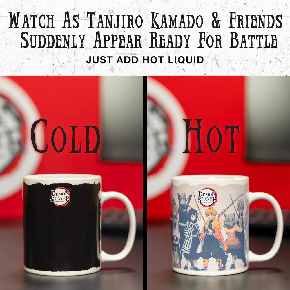 Paladone Demon Slayer, taza térmica cambia color 300 ml