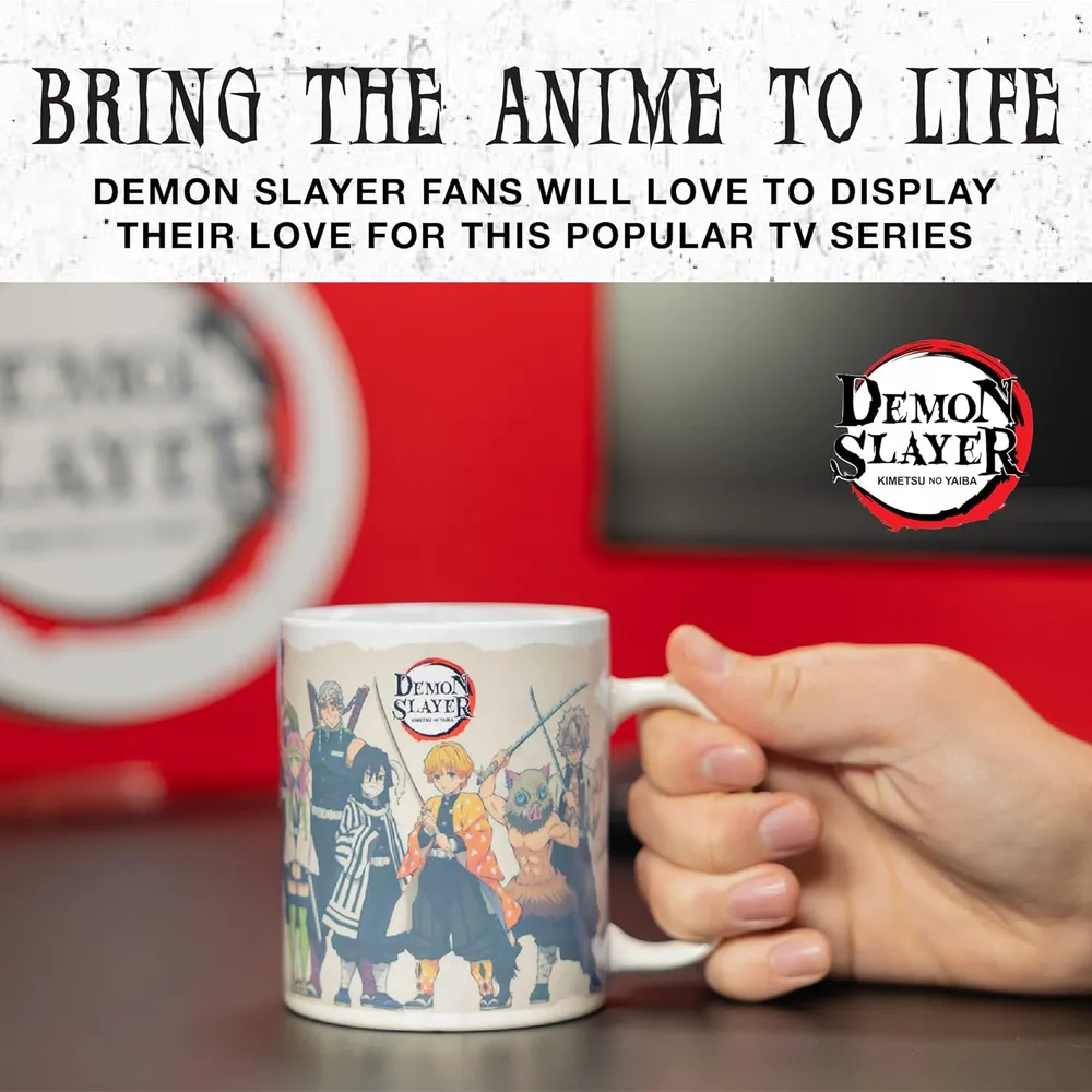 Paladone Demon Slayer, taza térmica cambia color 300 ml