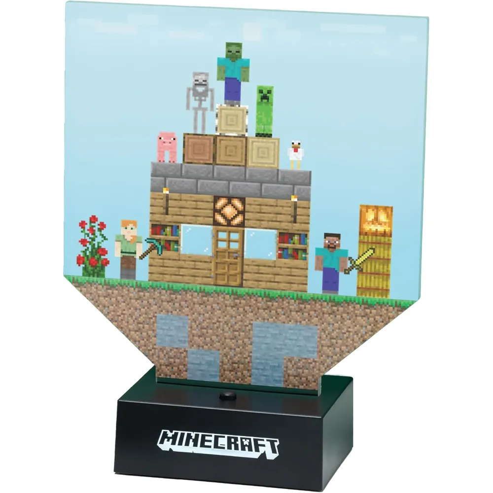 Paladone Minecraft, lámpara escritorio personalizable 140 pegatinas