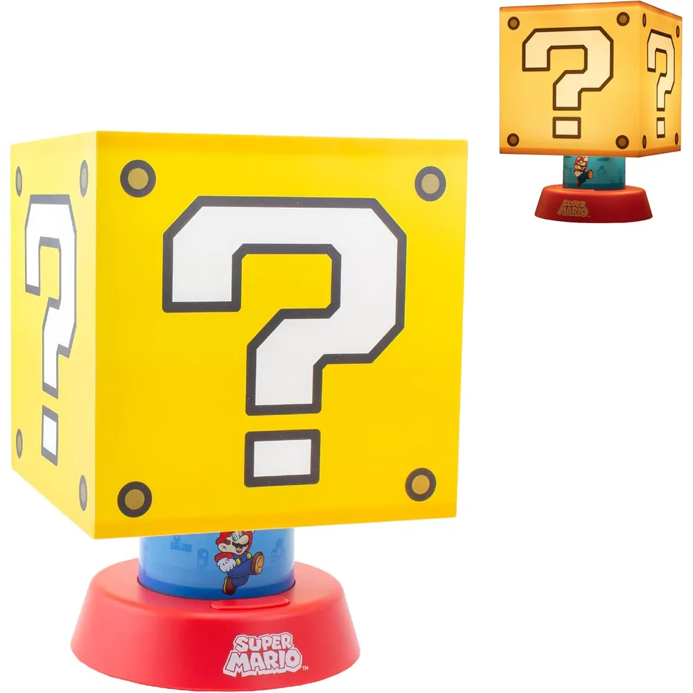 Paladone Super Mario, lámpara icono 3 brillos con apagado automático
