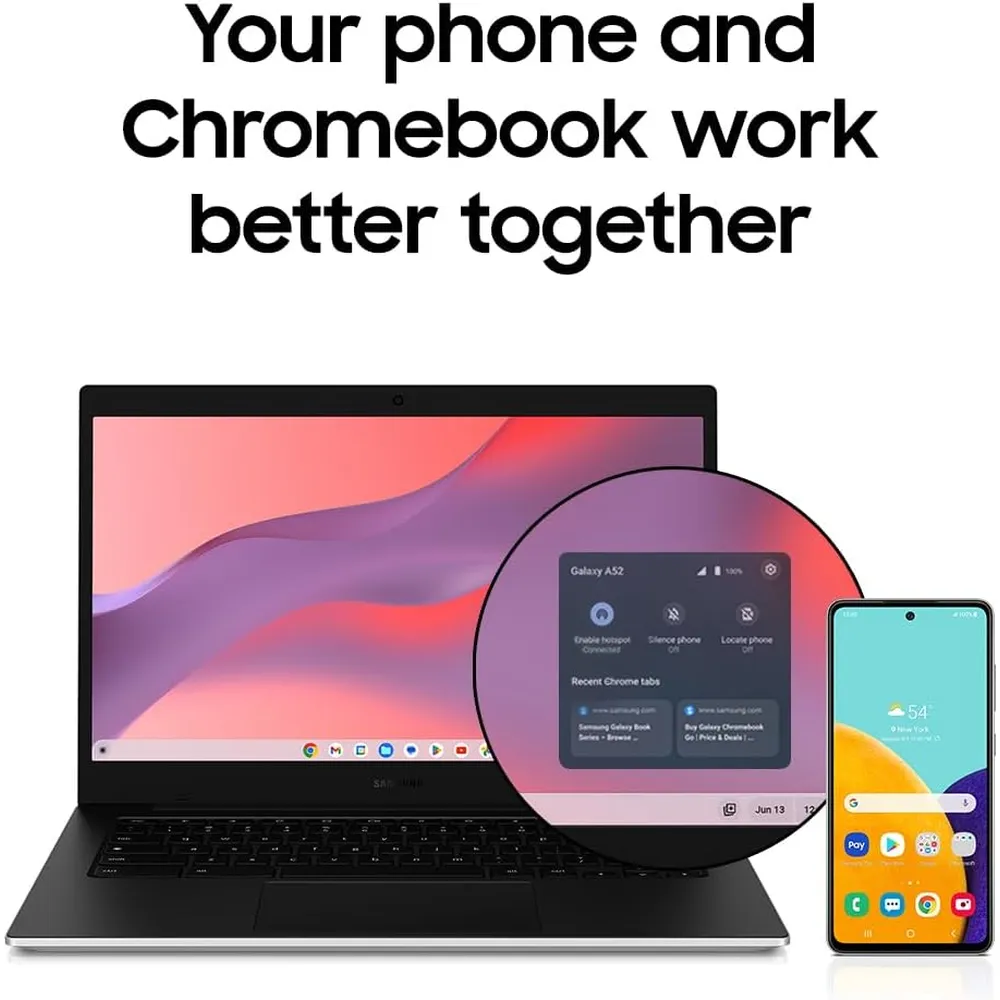 b09s3hnmhf_2_webp.webp LAPTOP SAMSUNG GALAXY CHROMEBOOK GO 14" INTEL CELERON N4500 4GB RAM 64GB - TECLADO INGLÉS | PLATA