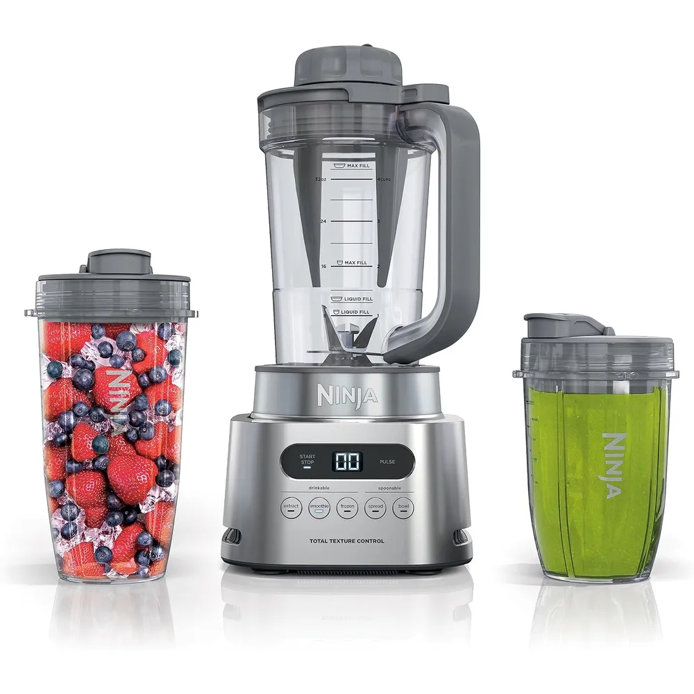 NINJA LICUADORA SS151 TWISTI DUO 32 OZ / 940 ML | GRIS