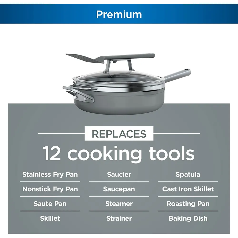 b09sbsd8dm_1_webp.webp Ninja sartén Foodi Neverstick con tapa, colador y espátula, apta para horno, 4 qt / 3,8 L | Gris