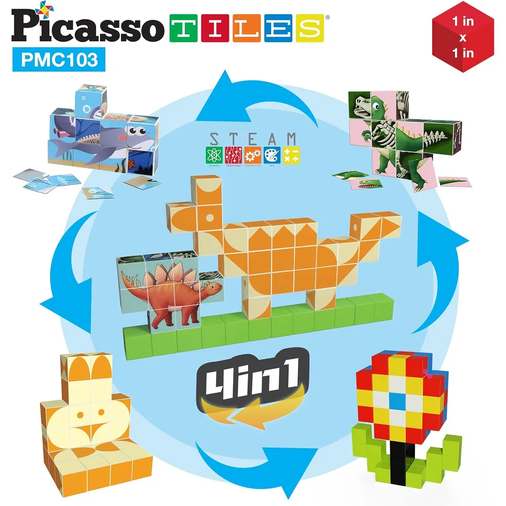 CUBOS MAGNÉTICOS 3D PICASSOTILES