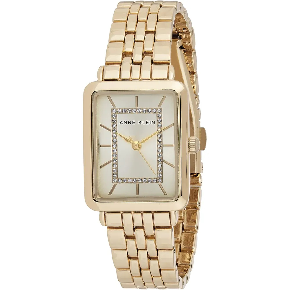 Anne Klein AK/3761SVTT reloj elegante con brillo para mujer | 36.5 mm - Oro