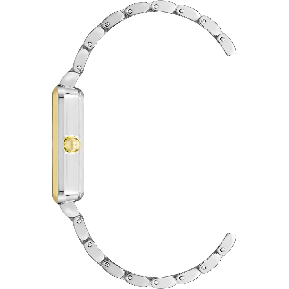Anne Klein AK/3761SVTT reloj elegante con brillo para mujer | 36.5 mm - Plateado/Dorado
