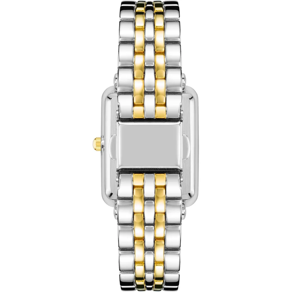 Anne Klein AK/3761SVTT reloj elegante con brillo para mujer | 36.5 mm - Plateado/Dorado