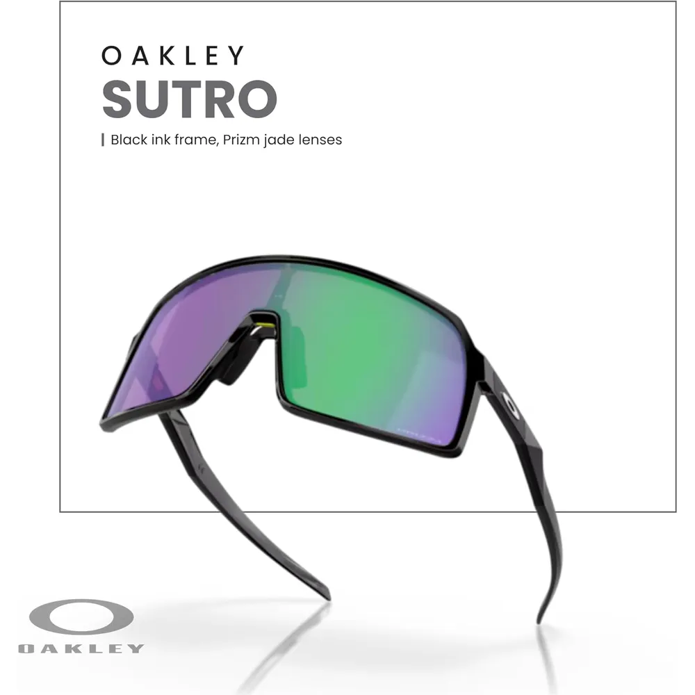 Oakley Sutro Shield OO9406 Gafas de sol para hombre | Black Ink / Prizm Jade