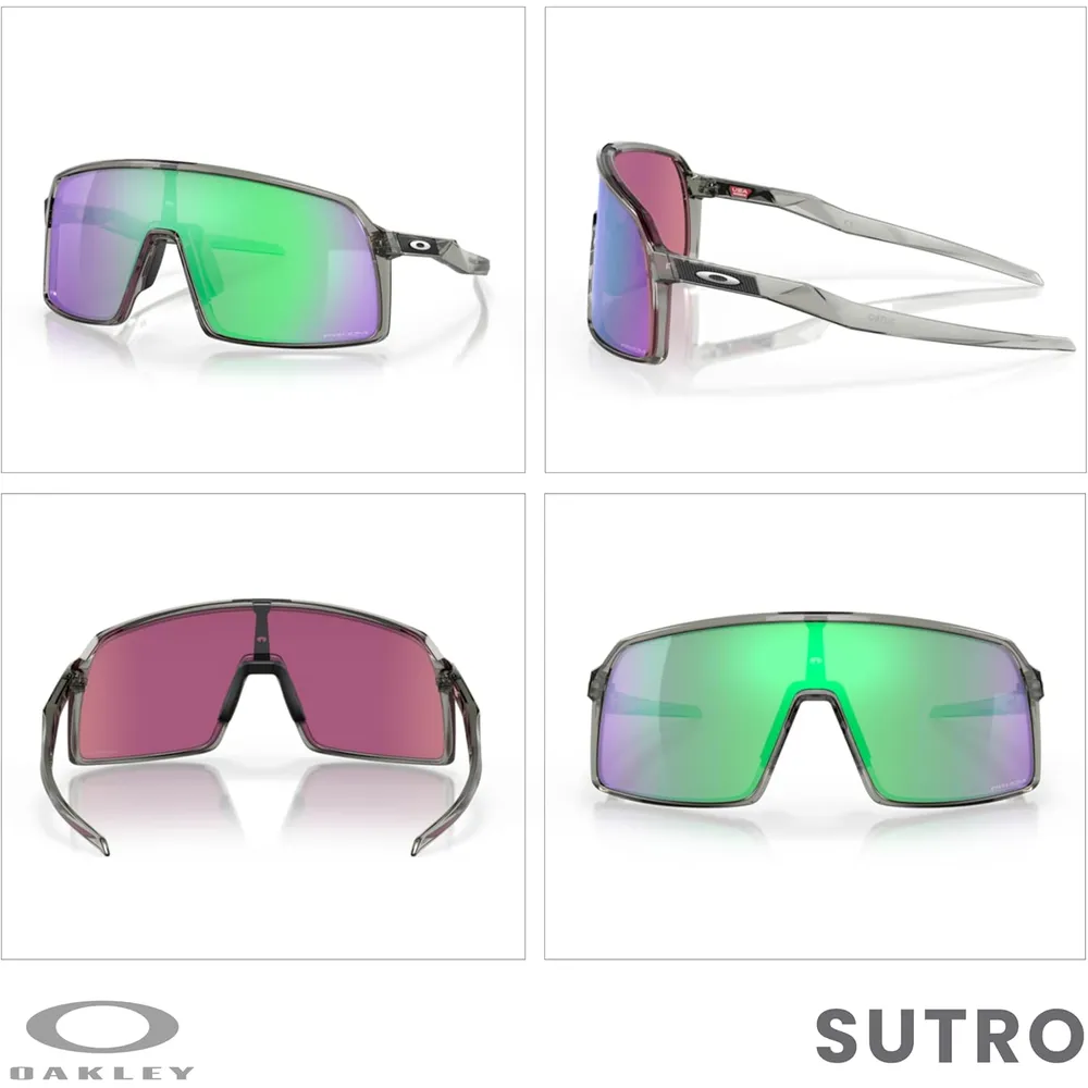 Oakley Sutro Shield OO9406 Gafas de sol para hombre | Grey Ink / Prizm Road Jade