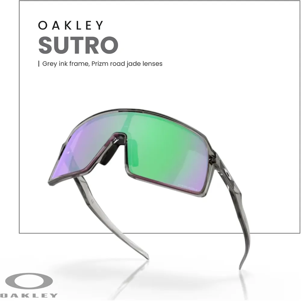 Oakley Sutro Shield OO9406 Gafas de sol para hombre | Grey Ink / Prizm Road Jade