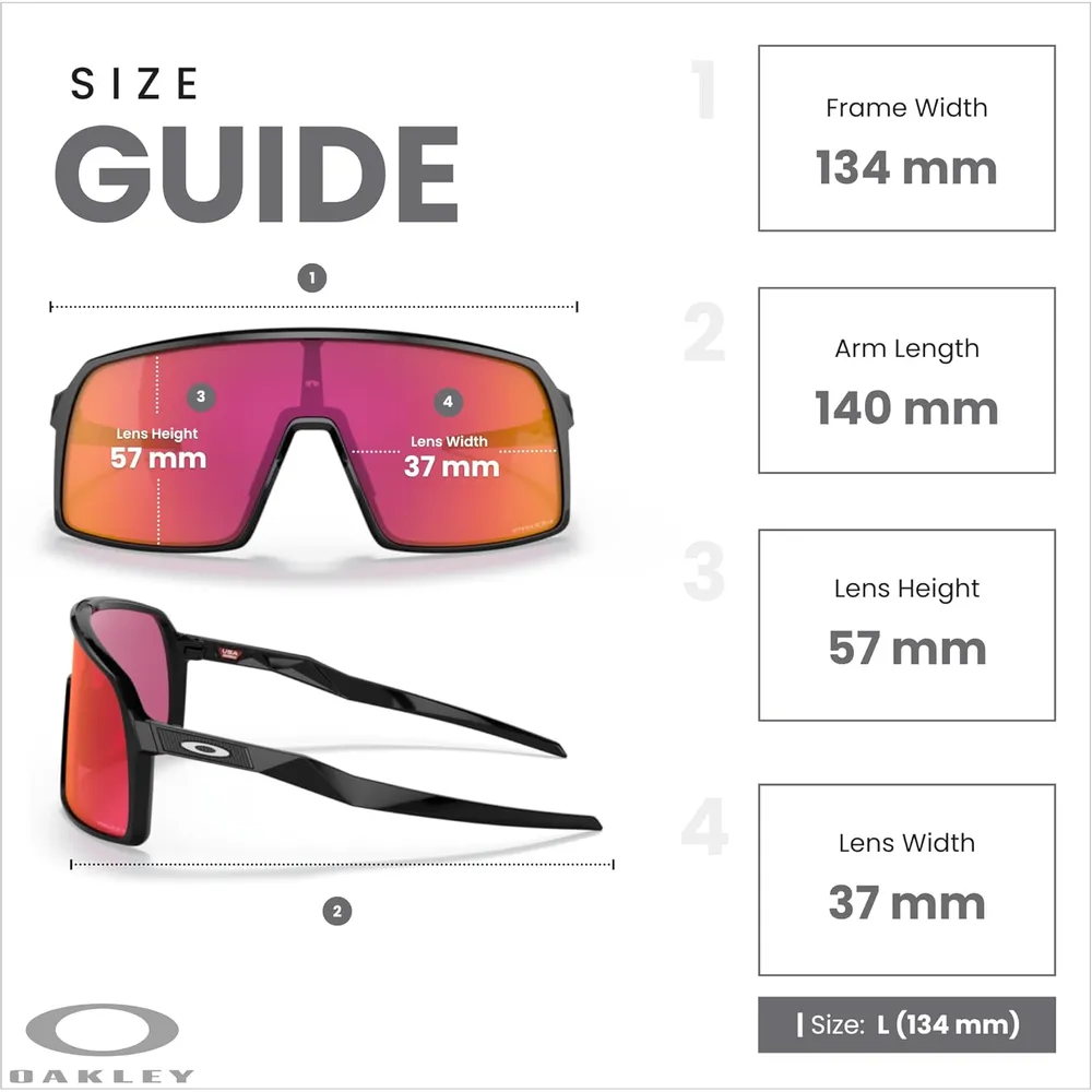 Oakley Sutro OO9406 Shield Gafas de sol para hombre | Polished Black / Prizm Field