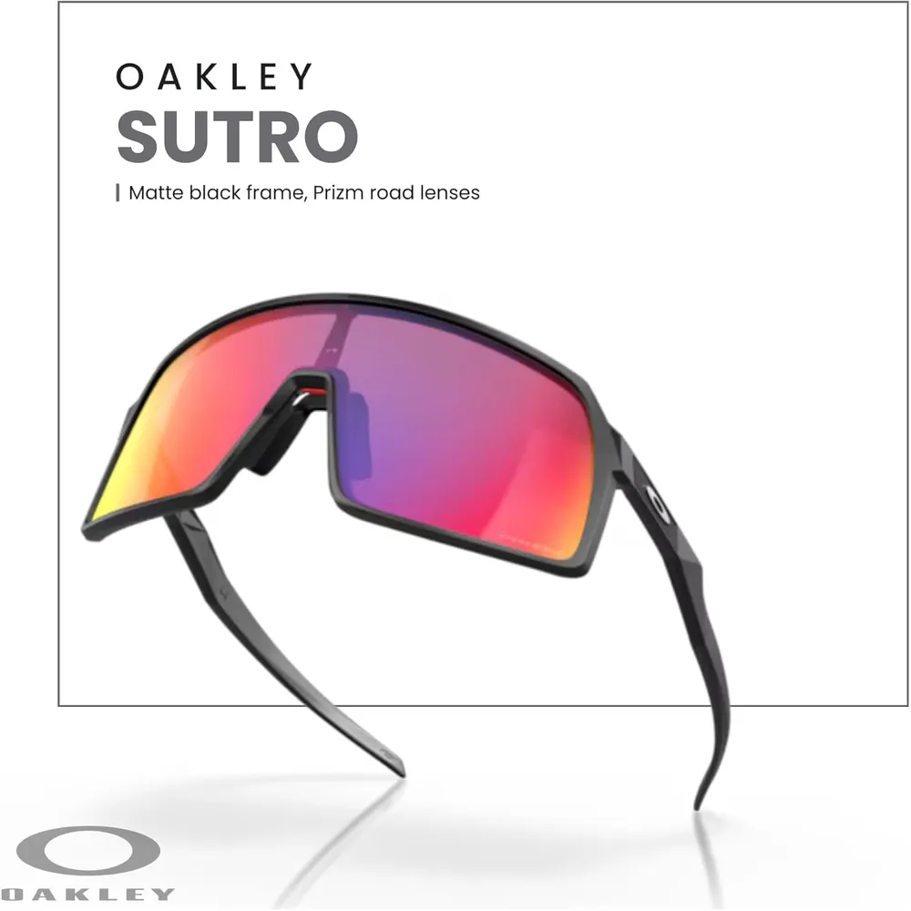 Oakley Sutro OO9406 Shield Gafas de sol para hombre | Matte Black / Prizm Road