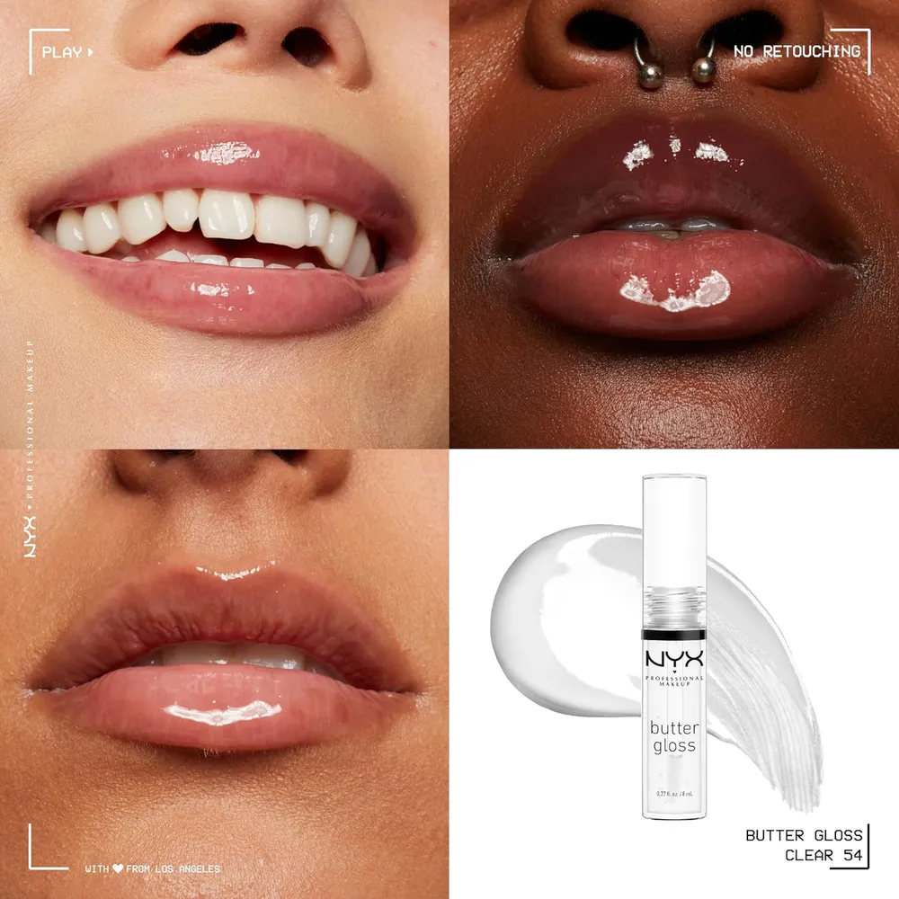 NYX Butter Gloss Brillo de Labios | 54 Sugar Glass