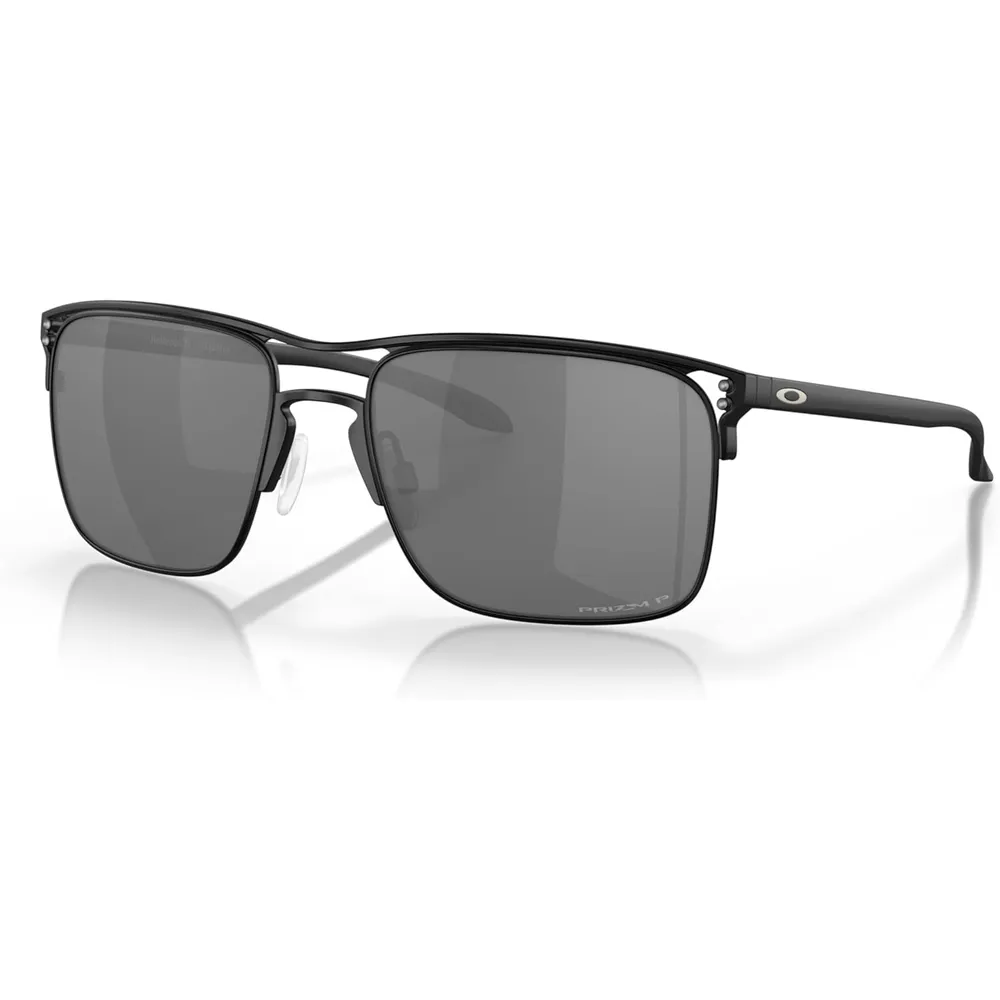 Oakley Holbrook TI Square OO6048 Gafas de sol para hombre | Satin Black / Prizm Black