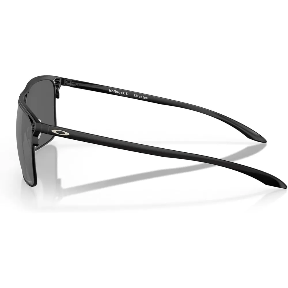 Oakley Holbrook TI Square OO6048 Gafas de sol para hombre | Satin Black / Prizm Black