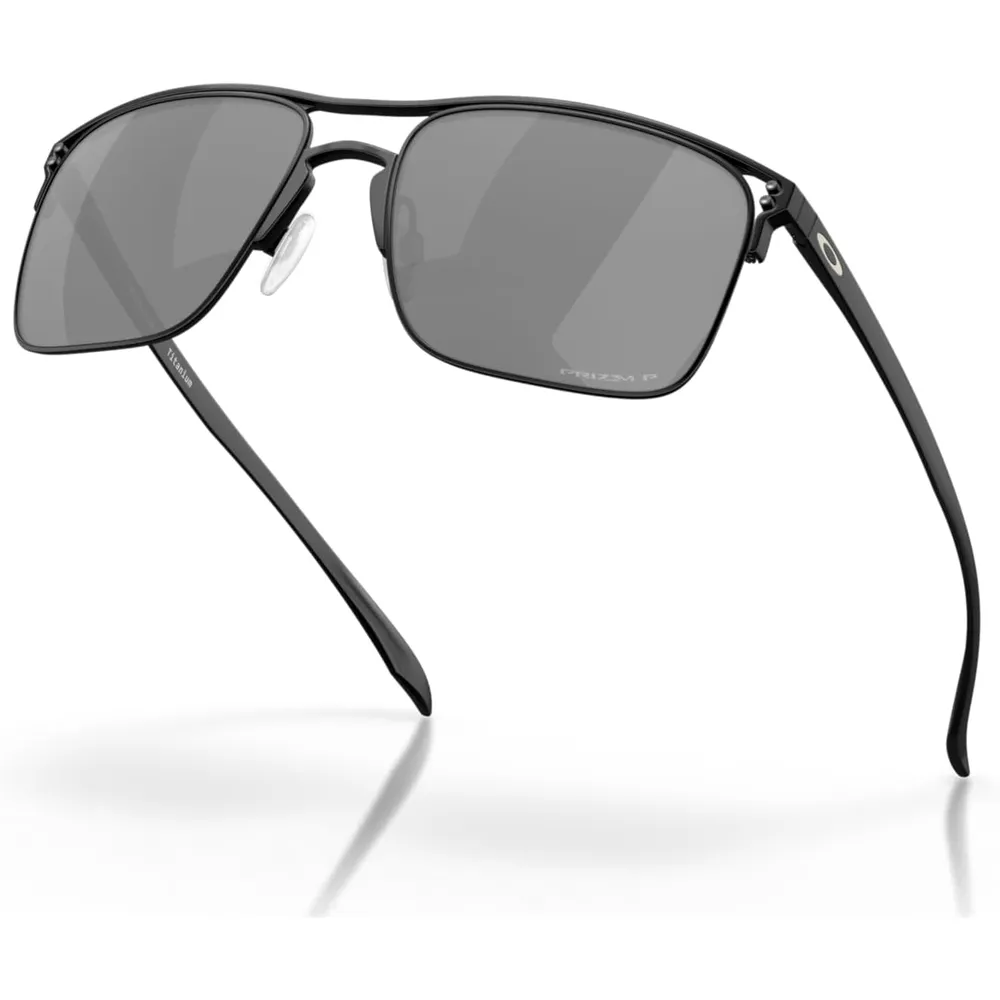 Oakley Holbrook TI Square OO6048 Gafas de sol para hombre | Satin Black / Prizm Black