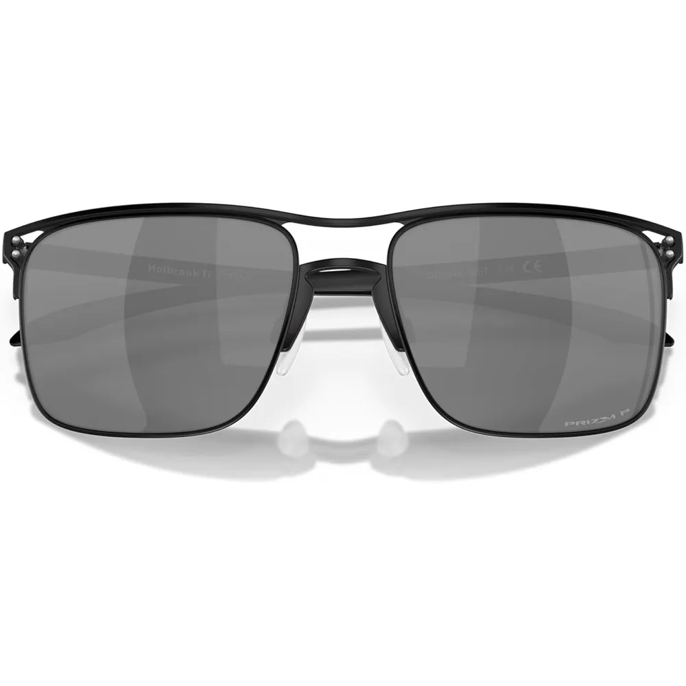 Oakley Holbrook TI Square OO6048 Gafas de sol para hombre | Satin Black / Prizm Black