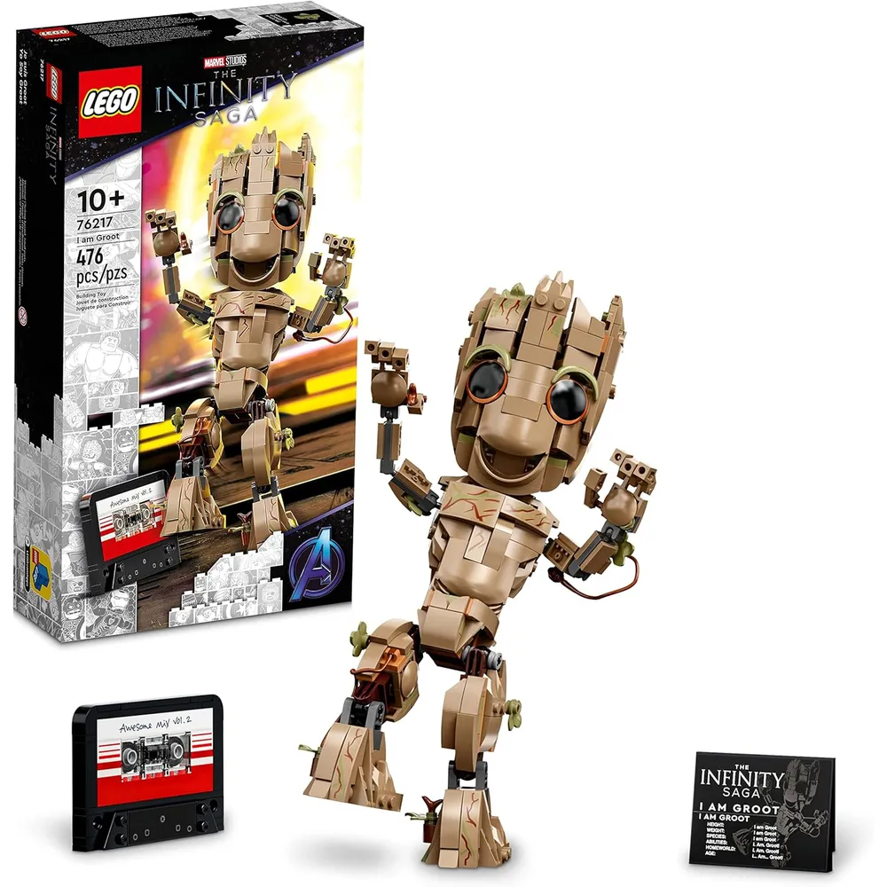 Lego Marvel Yo soy Groot set de construcción con figura Baby Groot coleccionable