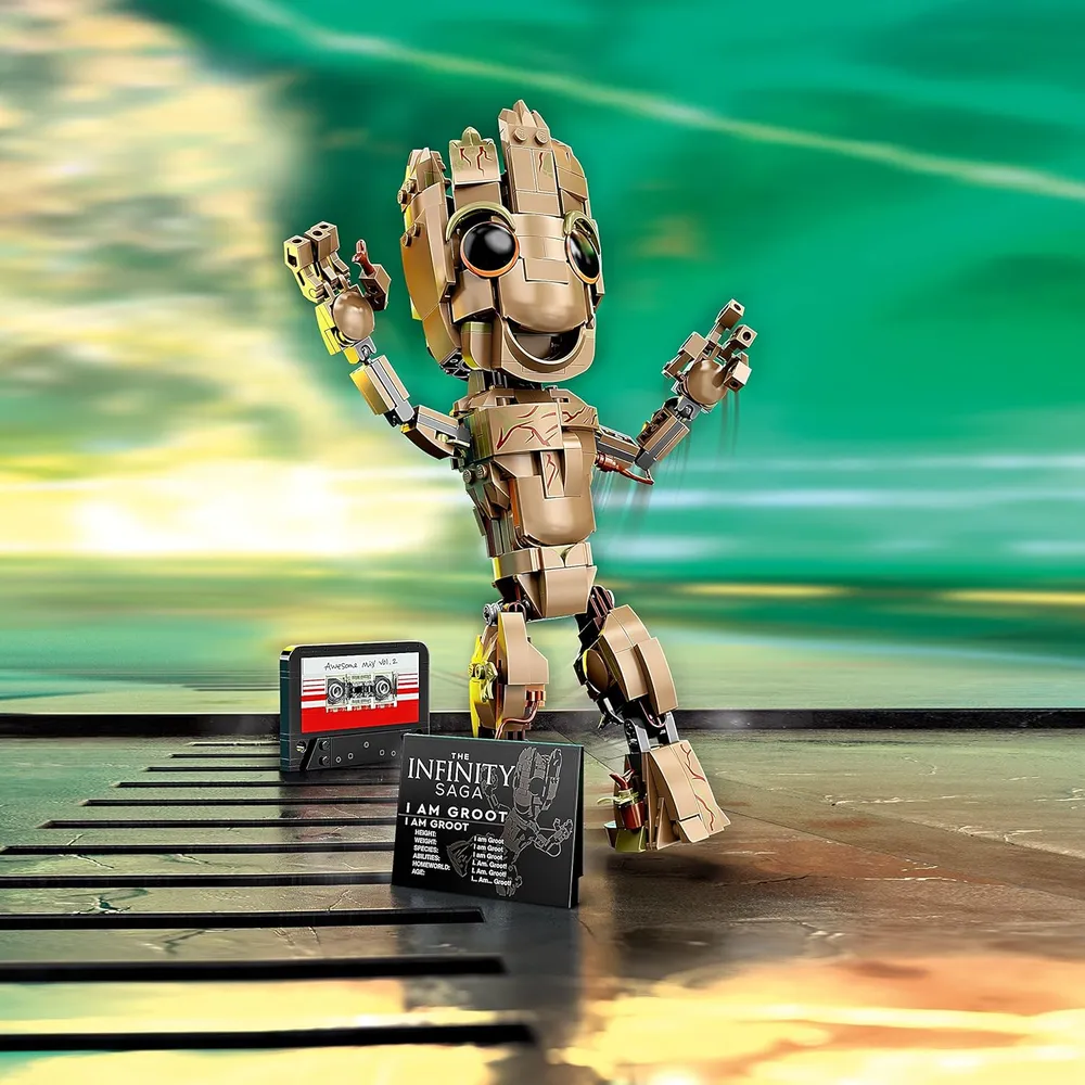 Lego Marvel Yo soy Groot set de construcción con figura Baby Groot coleccionable