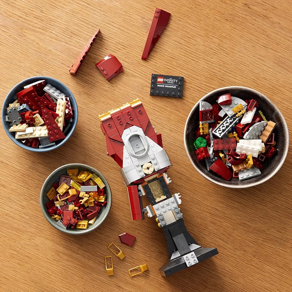 Lego Marvel guantelete nano Iron Man con Gemas del Infinito set de colección