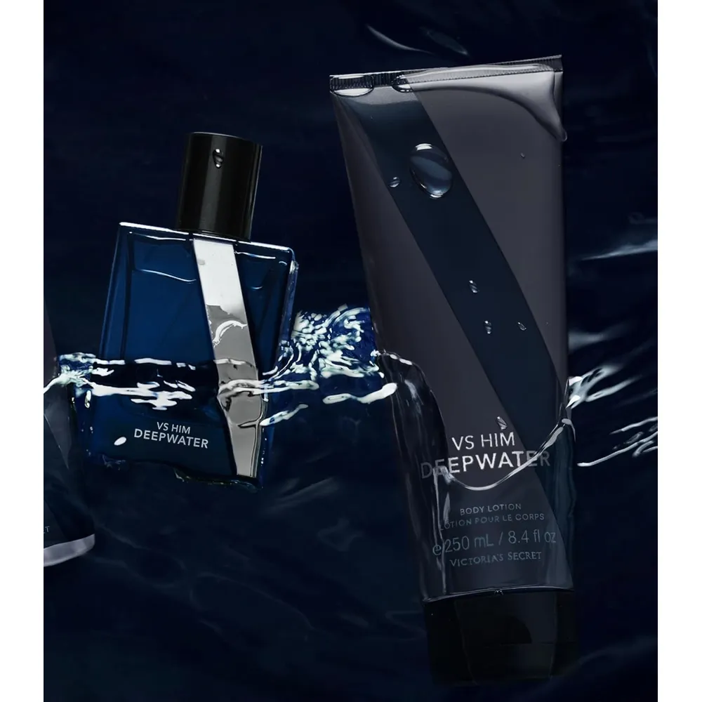 BODY LOTION VS HIM DEEPWATER VICTORIA SECRET HOMBRE 8.4 OZ / 250 ML