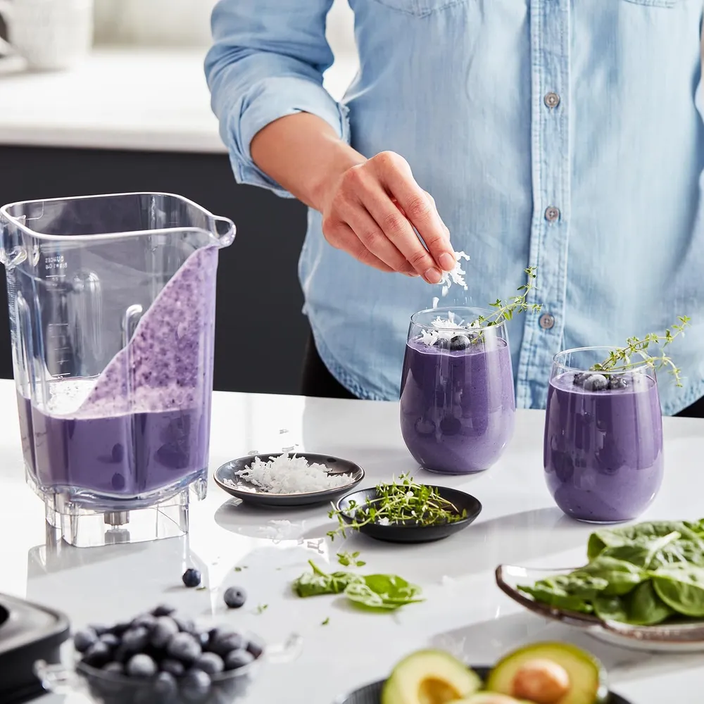 KITCHENAID, LICUADORA VELOCIDAD VARIABLE K400 CON PRENSADOR | TERCIOPELO AZUL
