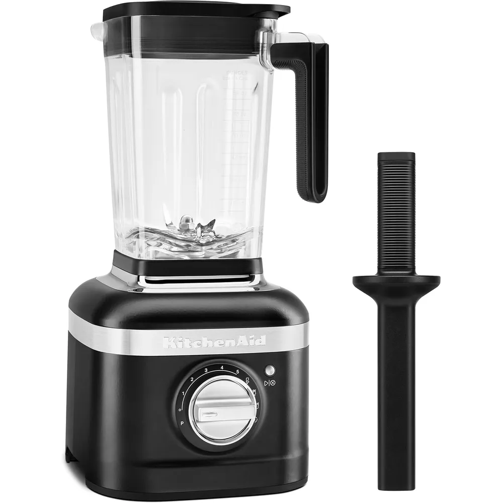 KITCHENAID, LICUADORA VELOCIDAD VARIABLE K400 CON PRENSADOR | NEGRO MATE