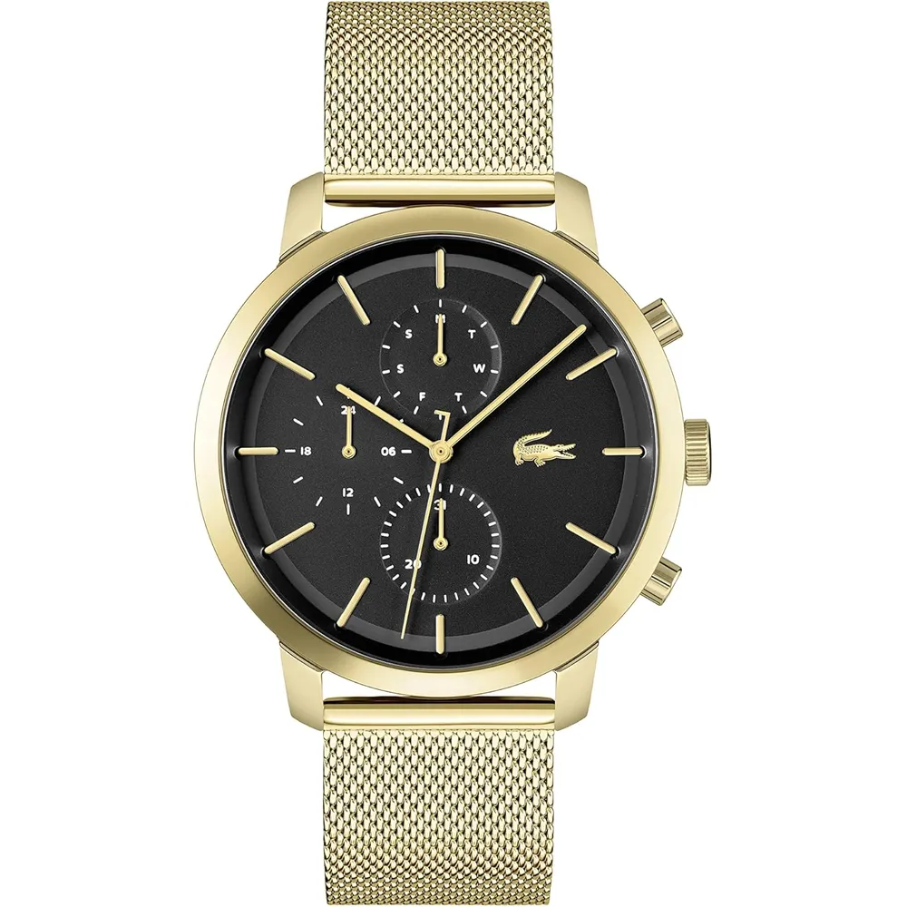 RELOJ LACOSTE REPLAY MULTIFUNCIÓN 43 MM HOMBRE - GOLD MESH