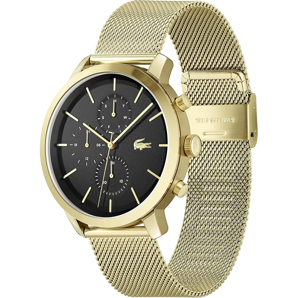 RELOJ LACOSTE REPLAY MULTIFUNCIÓN 43 MM HOMBRE - GOLD MESH