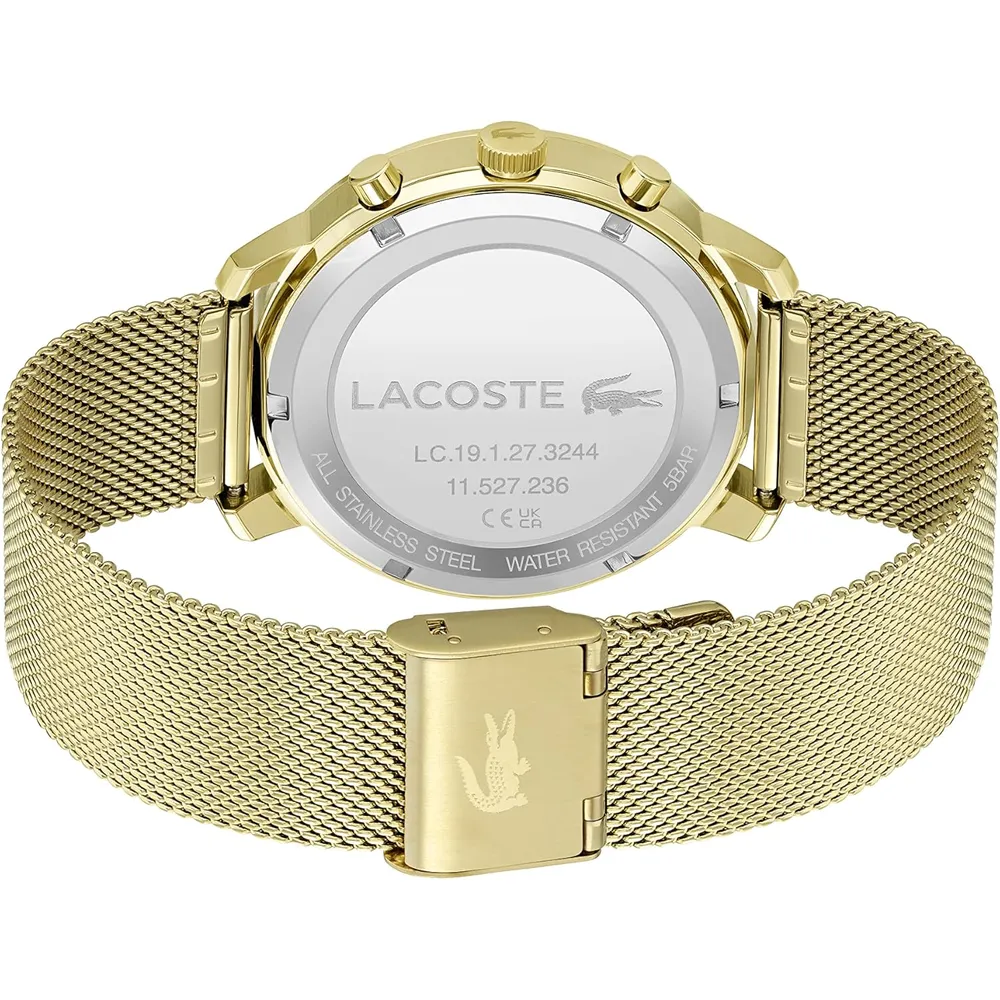 RELOJ LACOSTE REPLAY MULTIFUNCIÓN 43 MM HOMBRE - GOLD MESH